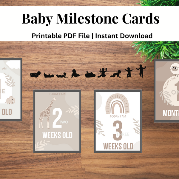 Baby Milestone Cards
