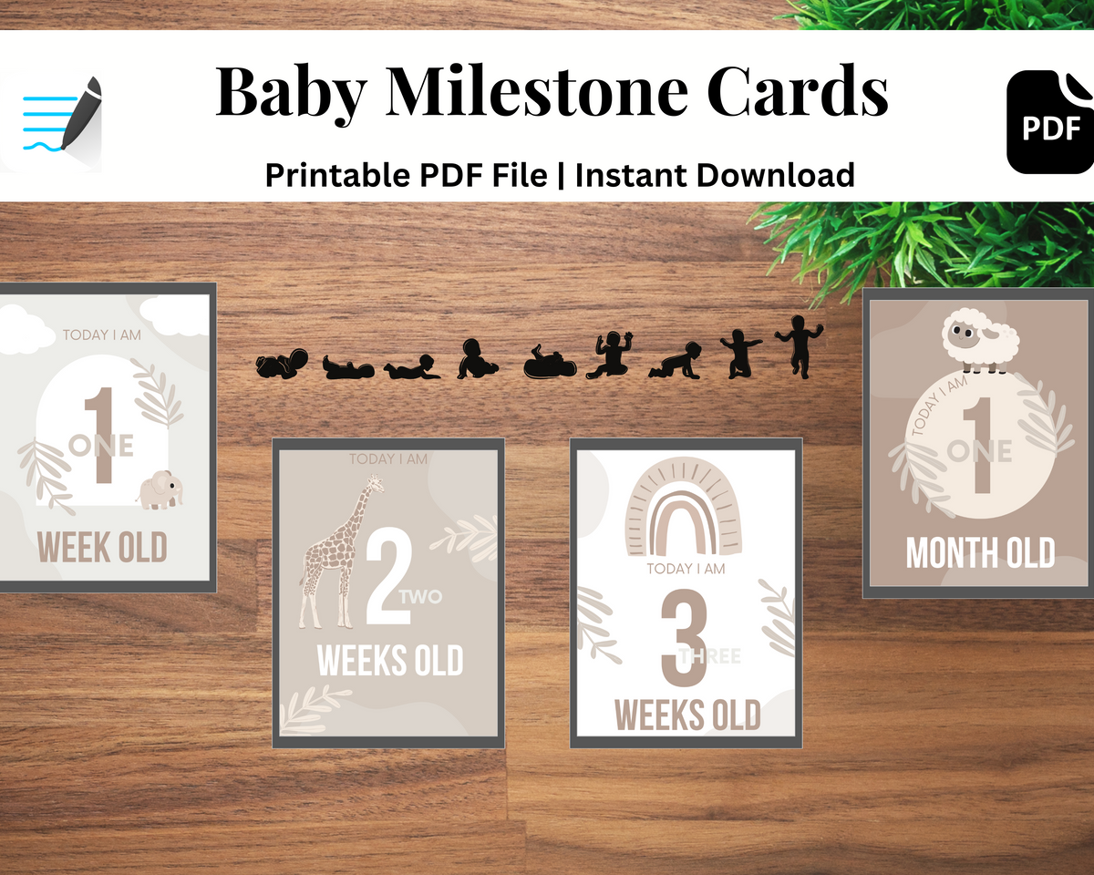 Baby Milestone Cards