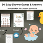 Baby Shower Games & Answers