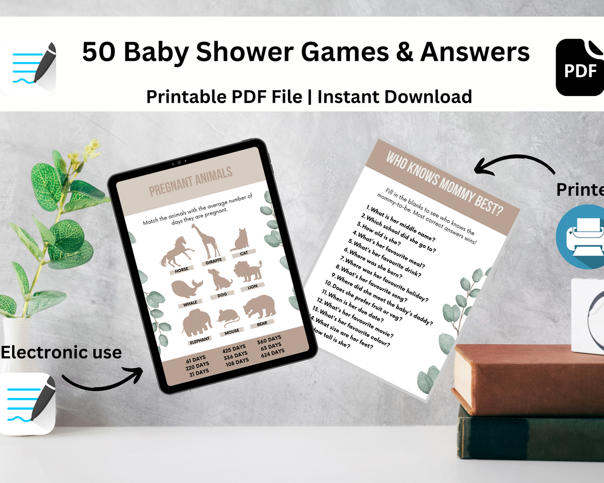 Baby Shower Games & Answers