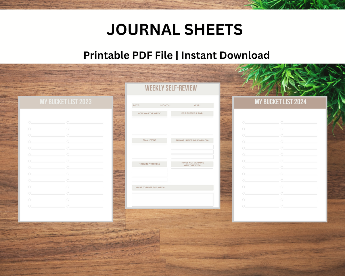 Journal Sheets