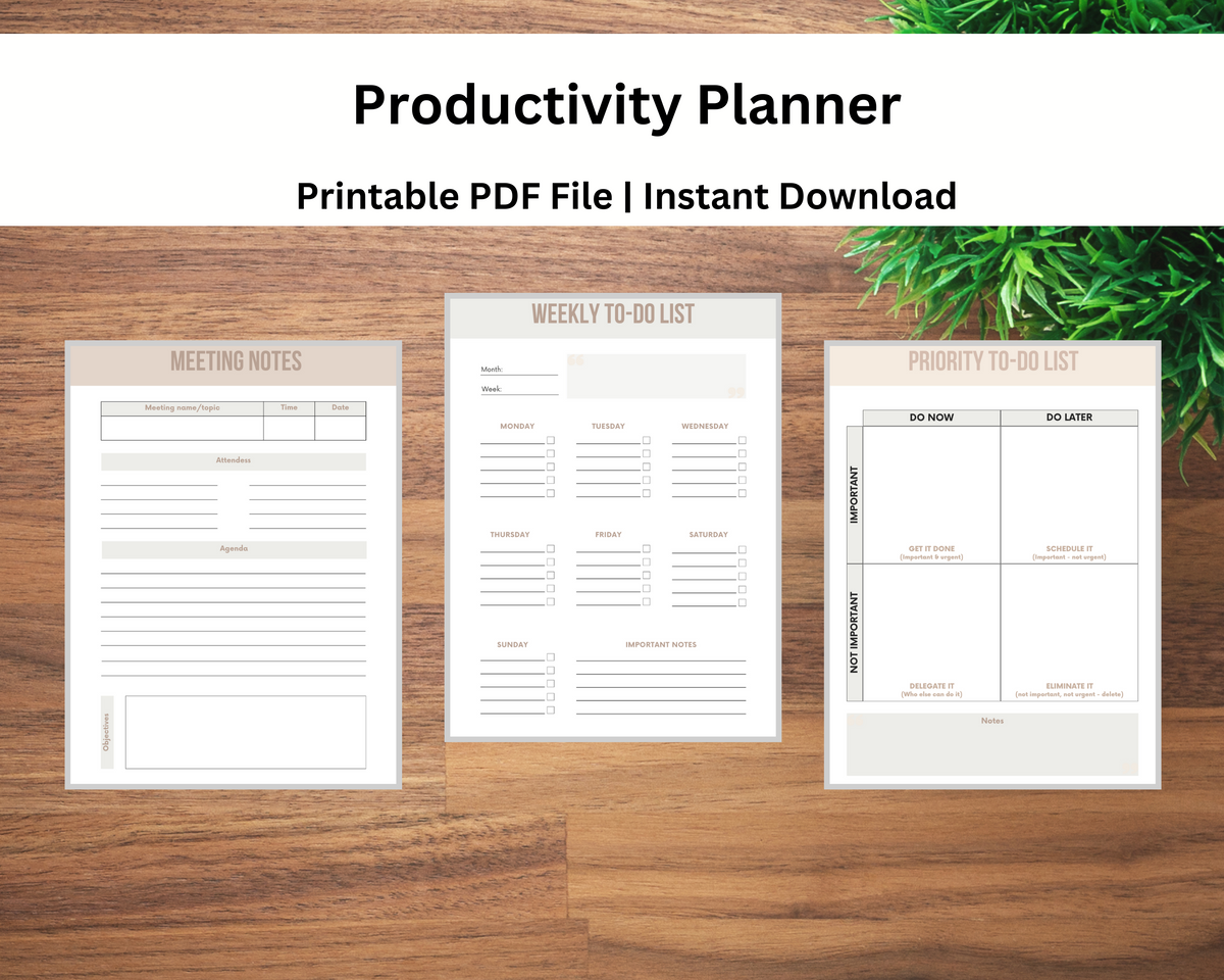 Productivity Planner