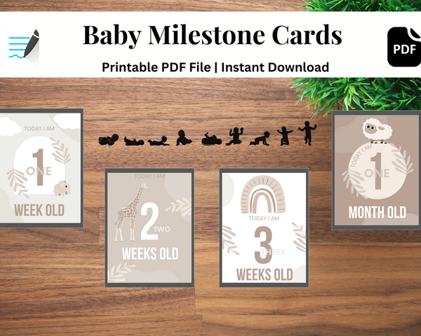 Baby Milestone Cards
