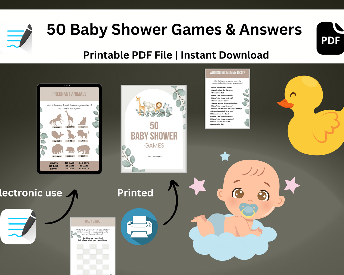 Baby Shower Games & Answers