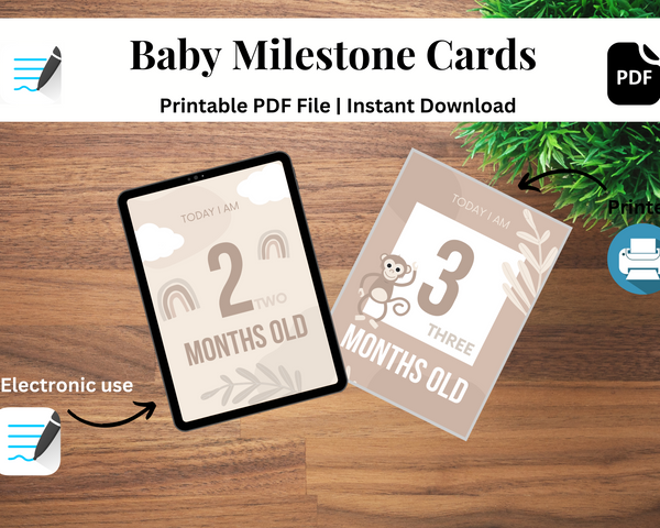 Baby Milestone Cards