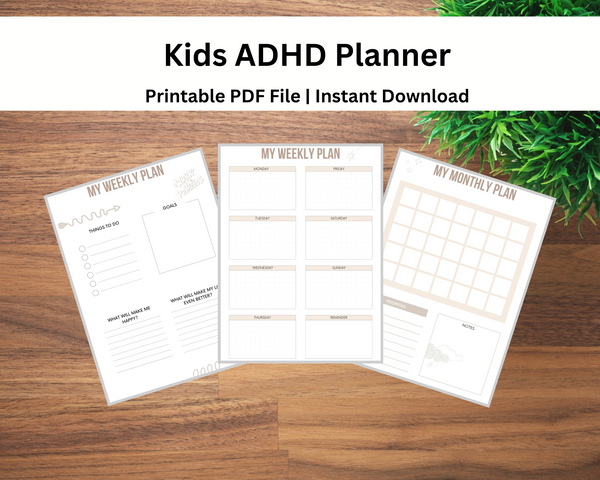 Kids ADHD Planner