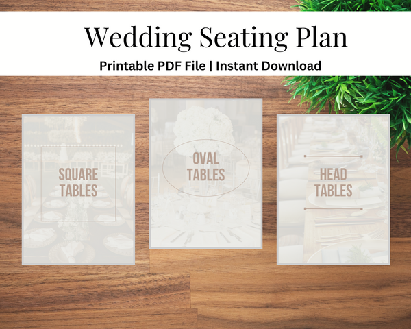 Wedding seating plan