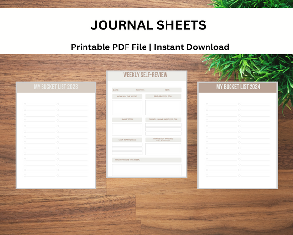 Journal Sheets