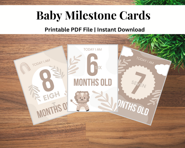 Baby Milestone Cards