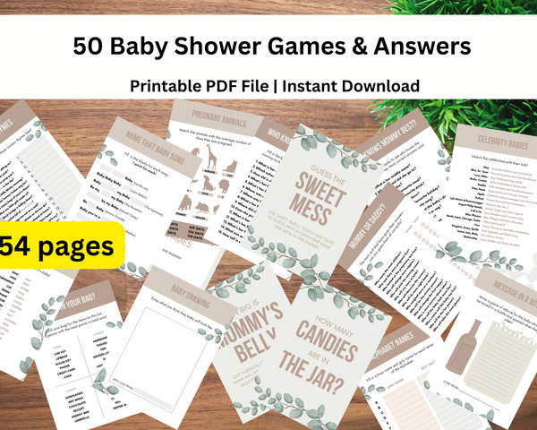 Baby Shower Games & Answers