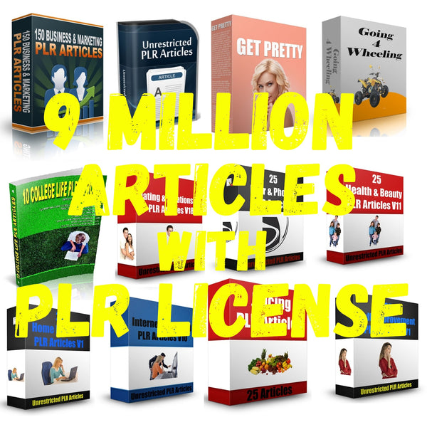 9 Million PLR Articles