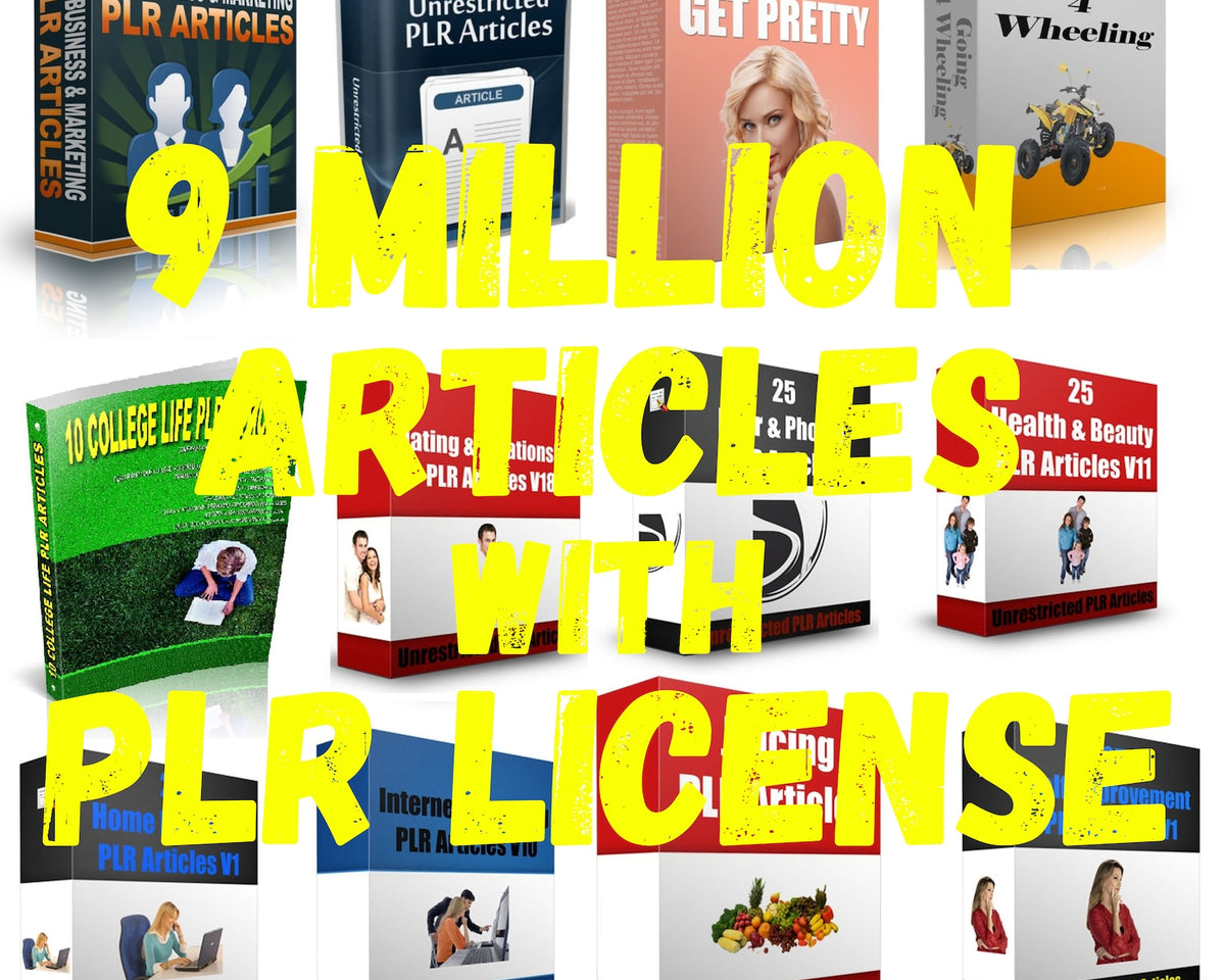 9 Million PLR Articles